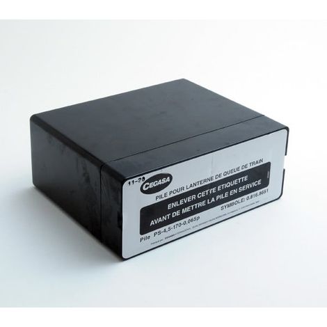 Cegasa - Pile depolarisation air alcaline PS-4.5-170-0.065p 4.5V 180Ah (1/4)