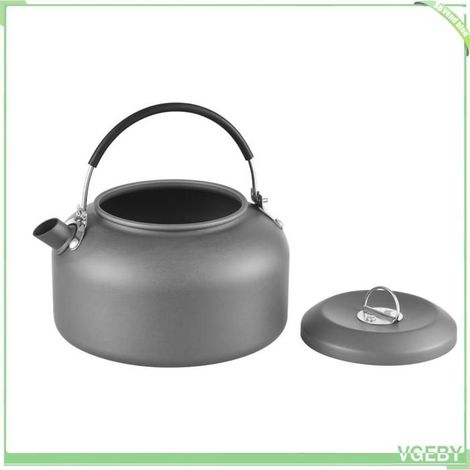 Bouilloire de camping - FAFEICY - 1,4 L - Aluminium anodisé dur - Poignée silicone pliable - Antiadhésive (1/5)