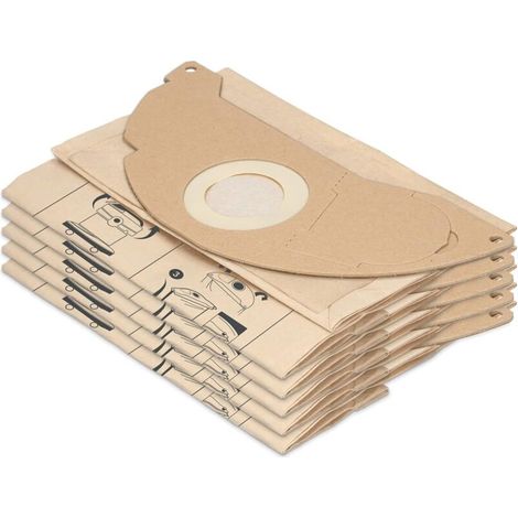 Pack of 20 vacuum cleaner bags compatible with Kärcher WD2, MV2 vacuum cleaners - Replacement for Kärcher bags 6.904-322.0 (1/5)