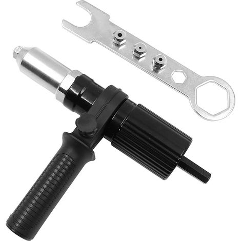 Electric Riveter Gun Adapter Bit Head Connector Hand Tool Set Drill Seal Adapter (1/5)