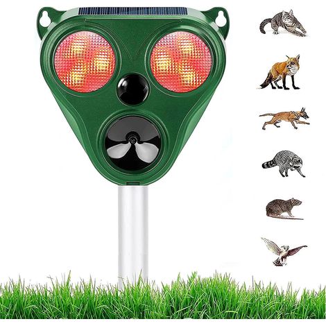 rpulsif  Ultrasons Pour Renard Rpulsif Pour Chat Rpulsif  Ultrasons Pour Chat Et Rat Rpulsif  Ultrasons Solaire Pour Animaux D'extrieur 5 Modes Av (1/5)