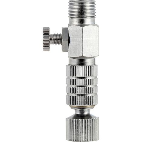 Jonlaki Prise de Coupleur à Dégagement Rapide pour Aérographe Professionnel, pour le Contrôle du Flux d'air, avec 4 Adaptateurs/8 Pouces pour Artistes