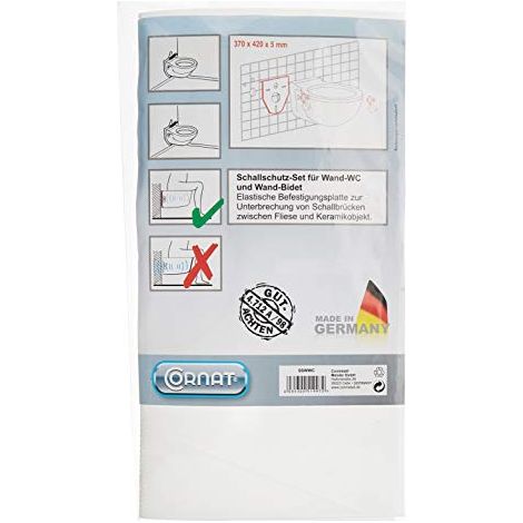 Cornat, SSWWC, Isolamento acustico fissato per sospeso WC e bidet a parete (1/4)