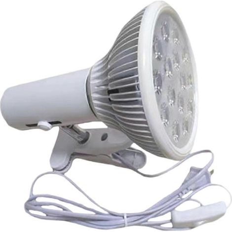 Lampe de luminothérapie LED 54 W, 660 + 850 nm, infrarouge proche, PAR38, lumière rouge, prise américaine. (1/5)