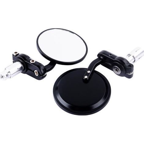 Paire de rétroviseurs embouts de guidon universels pour moto Noir-Ywey (1/5)