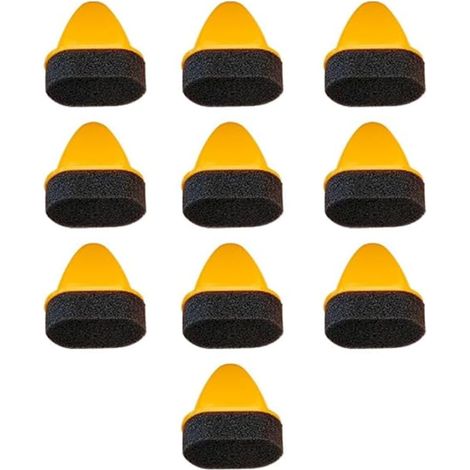 Lot de 10 applicateurs en mousse pour cirage, outil de lustrage et de polissage du cuir, pour chaussures, sièges auto, canapés, gants, crèmes, teintures et peintures. (1/5)