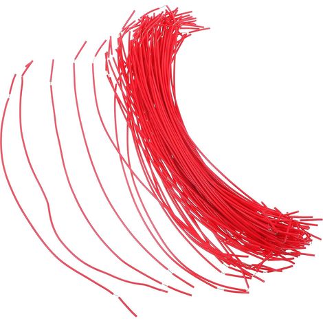 100 Pièces Fil Électrique Double Extrémité Semi-dénudé pour Laboratoire Éducatif Câble Souple pour Connexion Électrique et Expérimentation Pratique (1/5)