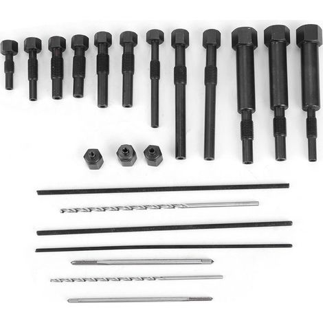 Kit 22 pièces M8 M10 extracteur de bougies de préchauffage, démonteur portatif, outil de retrait et dépose pour moteurs diesel (1/5)