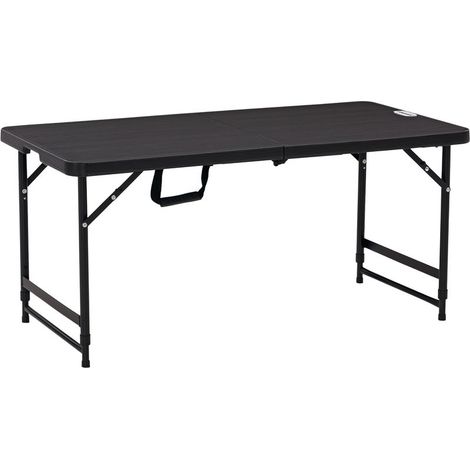 Rechteckiger, klappbarer Campingtisch für 4 Personen, höhenverstellbar, 118 x 60 x 74 cm (1/5)
