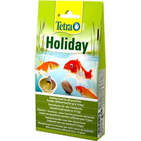 Tetra Pond Holiday, Cibo per le vacanze per pesce stagno, 14 giorni, 2 x 90 g pacco