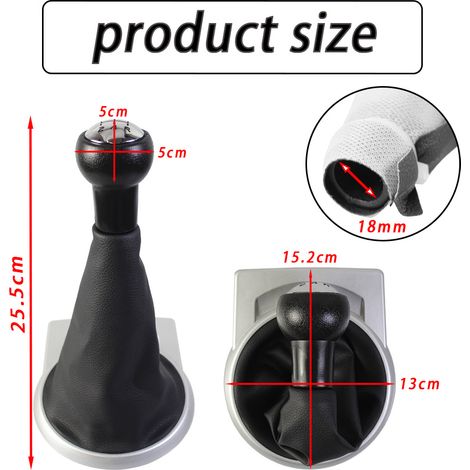 Suitable for Citroën Sega gear knob, gear lever, gear knob logo, black gear knob assembly (one-piece)--DTEKGAZ (1/4)