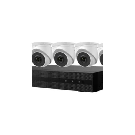 Hikvision – Kit vidéosurveillance 4MP PoE – 8 caméras – Résolution 2560x1440 – Vision nocturne jusqu'à 0,01 Lux – NVR 1 To – IP67