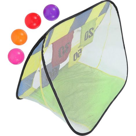 Tente de football portable et pliable en polyester pour les jeux d'enfants et les divertissements en plein air, incluant 4 ballons de football. (1/5)