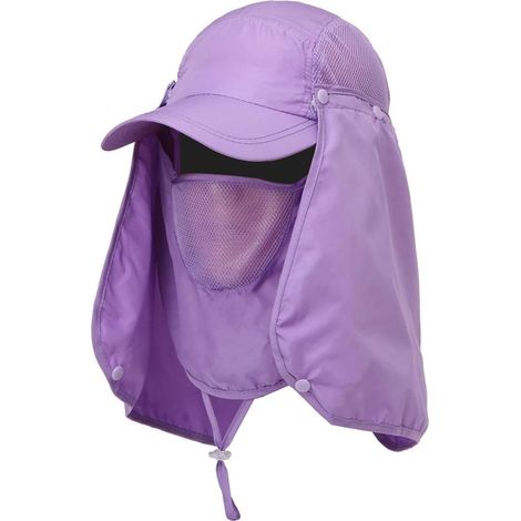 Casquette de Protection Anti-UV UPF 50+ à Rabat Hommes Femmes Chapeaux de Soleil pour l'Extérieur Pêche Randonnée (1/4)