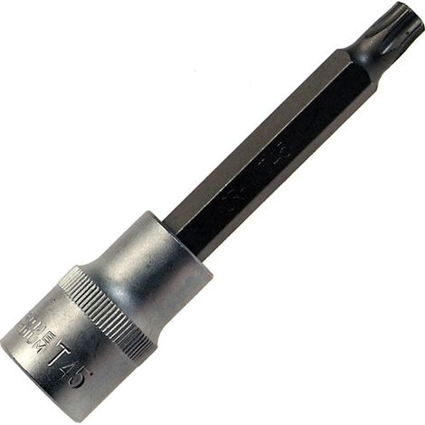 Torx Bit Nuss T55 lang 100 mm 1/2 Zoll Chrom Vanadium
