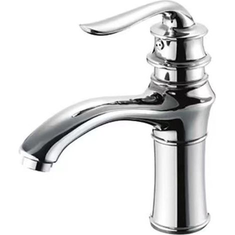 Factory direct sales of European antique style washbasin faucets, hot and cold retro style countertop basins, washbasins, handwashing basins, splash-proof gold style -- electroplated teapot short styl