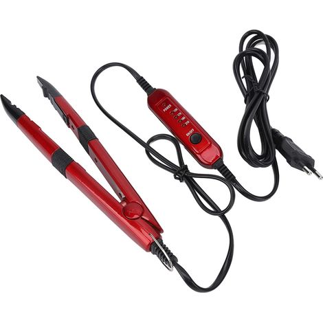Pince chauffante pour extension de cheveux température constante 220°C (1/5)