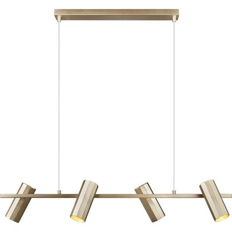 Suspension luminaire ALANIS 4-Spot Métal Laiton H. 15 IP20 Nordlux-Intérieur (1/4)