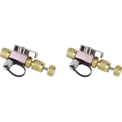 Outil de démontage d'obus de valve sous vide (2X), raccord femelle 5/16" x raccord mâle 1/4", compatible avec R410A (1/5)