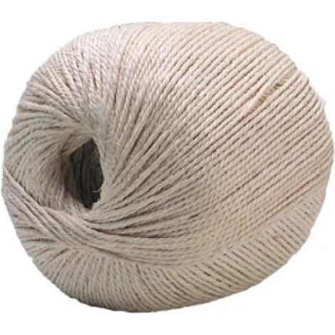 Ficelle chanvre / lin écru en pelote (À guinder - 3 - 500g) - Utilisation : À guinder - Ø mm : 3