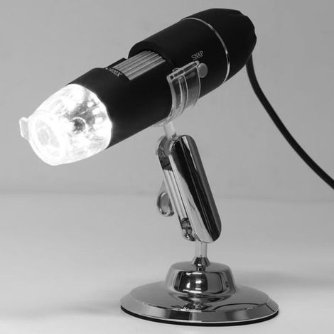 1600X Digital USB Microscope, LED Electron Microscope, Magnifying Glass, Video Camera with Stand HB035 (1/4)