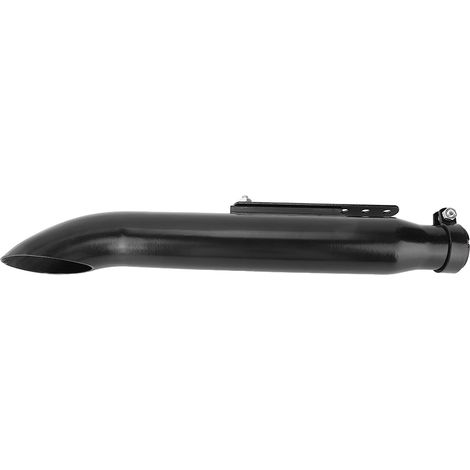 Pot d'échappement oblique moto en fer, accessoire de remplacement 38,5/40/43/45mm (Noir) (1/5)