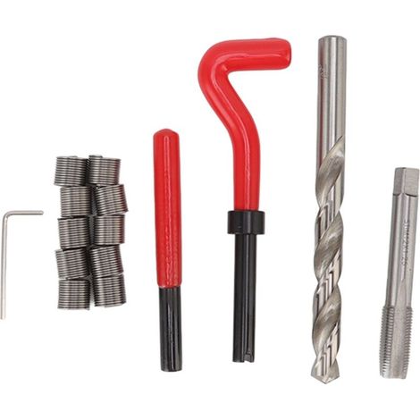 Kit of repair of thread M12 X 1,25, insert threaded high strength for repair the threading damaged red (1/5)