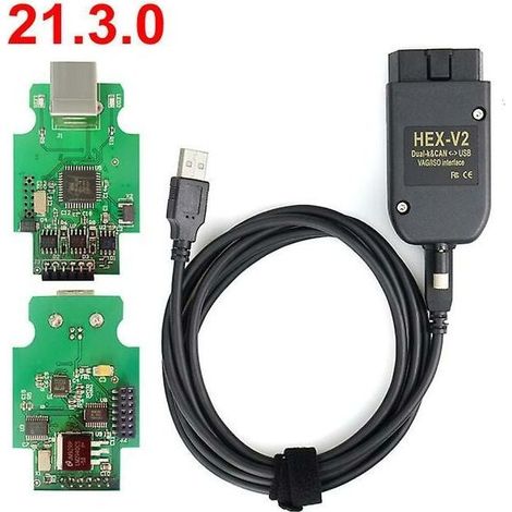 Câble de Diagnostic VAGCOM 21.3.0 HEX-V2 pour VW Audi Skoda Seat – Outil de Codage Long et Analyse CAN, Compatible Windows 10 (1/5)
