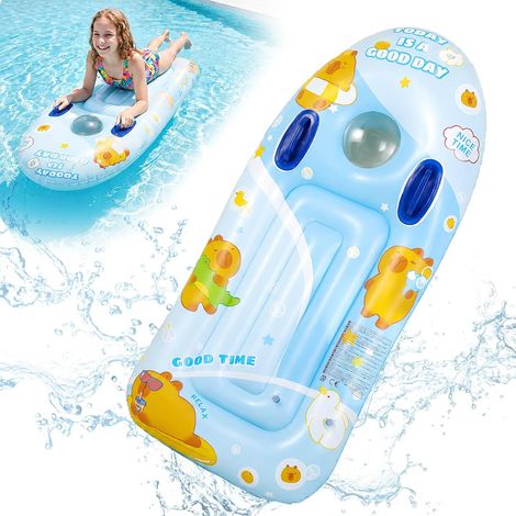 Matelas gonflable pour enfants, planche de natation gonflable, pour piscine, plage, mer, été (Kapibala) (1/5)