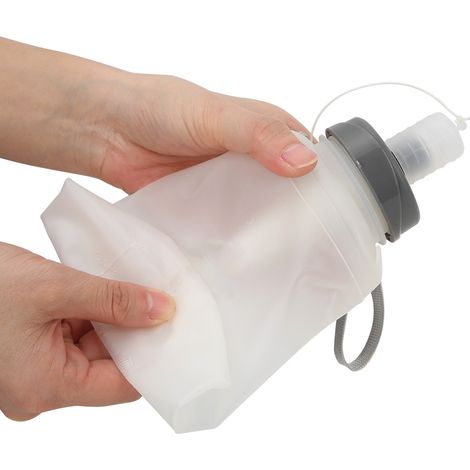 Bidon souple 750ml, grand goulot, pliable et portable pour randonnée, course et activités extérieures (1/4)