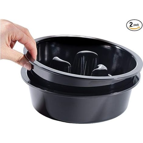 Water Bowls Dry Food Adjustable Height Foot for Dogs Raised Buffet for Pets Non-slip Foot Stainless Steel Bowls Anti-Glutton System 1.6L/2.5L (1/5)