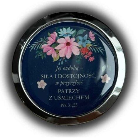 Miroir de poche rond - Sa décoration