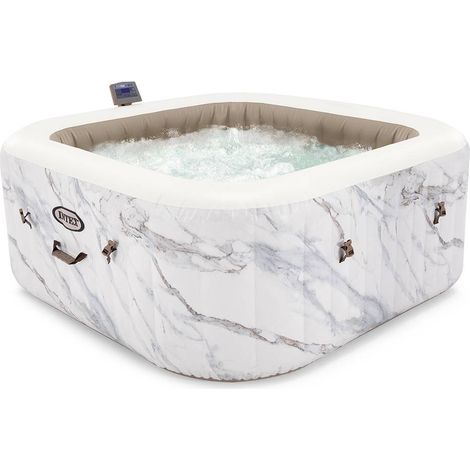 Quadratisches aufblasbares Bi-Zone Calacatta-Spa - 4-Sitzer - Intex