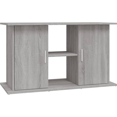 Support pour aquarium Meuble pour Aquarium sonoma gris 101x41x58cm bois d'ingénierie CFW34482 (1/5)