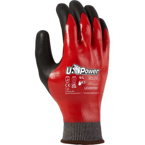 U-Power Guanti da lavoro antitaglio 12 paia Oil Proof Top GUG00050 - 11