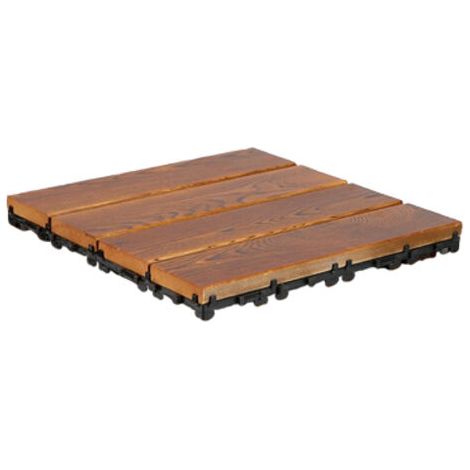 royaluxe -Lame de terrasse, Dalles en bois, 30 x 30 cm, (set de 1)