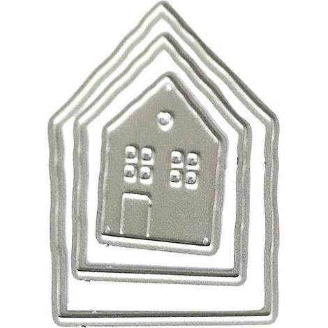 Häuser Metall-Stanzformen Schablone Scrapbooking DIY Album Stempel Papierkarte Prägen