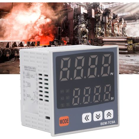 BERM® 9696 mm Intelligenter Temperaturregler mit Digitalanzeige, PID-Regelung und Dual-Ausgang (1/5)