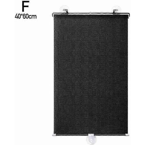 Pare-soleil rétractable pour voiture, protection solaire pour lunette arrière, rideau pare-soleil, accessoires, couvre-pare-brise, store intérieur O7Y1, 40 x 60 cm (1/5)