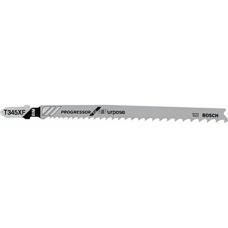 T345 X F 5 5–1/4 En. 5–10P TPI Progressor pour bois avec clous scies sauteuses Lames de scie sauteuse