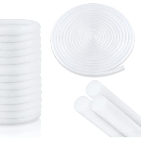Bottom Joint, 32 Feet Long, Floating Parquet Rubber Foam Seal, Outdoor Sealant, for Road Cracks, Walls and Foundations (White) (1/5)