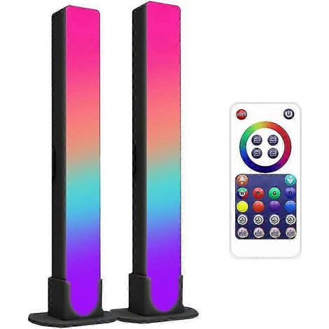 Barres lumineuses LED intelligentes, barres lumineuses RGB avec modes d'ambiance et synchronisation musicale, éclairage LED pour TV, jeux vidéo, fêtes (1/5)