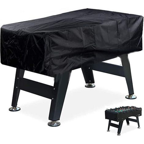Housse de protection pour baby-foot – Housse pour mobilier de jardin – Housse pour baby-foot – Imperméable – Anti-poussière – Résistante aux UV – Tissu Oxford 420D – 160 × 115 × 50 cm – Noire (1/5)