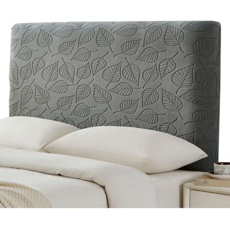 Housse Tete de Lit, Couverture De Tête De Lit Extensible, Moderne Housse de Protection Tête de Lit Déhoussable et Lavable(Gris foncé,140-170cm) (1/4)