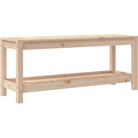Maison Exclusive - Gartenbank 108x35x45 cm Massivholz Kiefer
