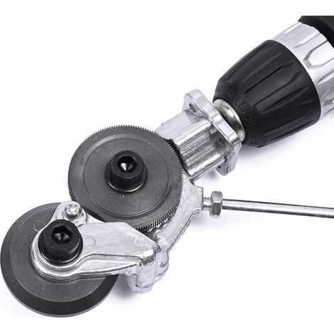 Coupe-tôle pour Visseuse à Batterie Tôle Ondulée Coupeur de Tôle Électrique en Métal, Coupe-tôle pour Couper le Fer, le Fer Blanc, l'Acier, le Cuivre, l'Aluminium