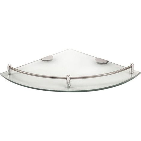 Tigrezy Étagère D'angle Verre, Avec Chrome Fixation (1/2)