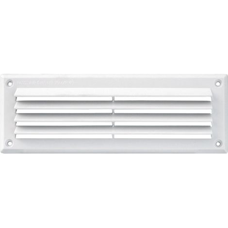 GRIGLIA AEREAZIONE MM 227X80 PLASTICA BIANCA