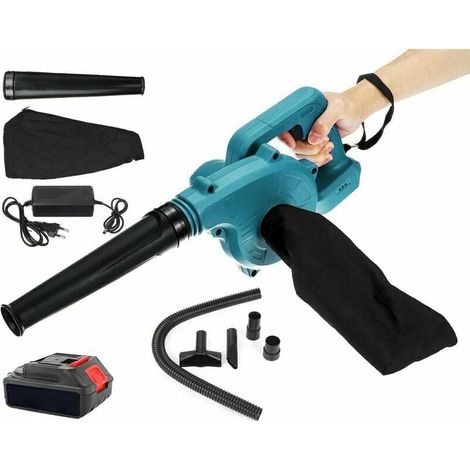 Souffleur Aspirateur Sans Fil - Moteur Sans Balais - Réglage Continu De La Vitesse - Pour Jardin Et Extérieur - 1 Unité (1/5)