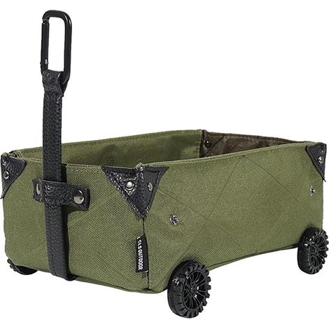 Chariot De Transport Pliable - Cadre En Acier - Roues Pivotantes - Pour Jardin, Camping, Picnic Et Intérieur - 1 Pièce (1/5)